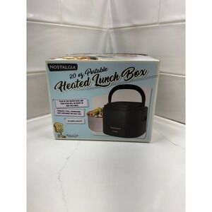 Nostalgia 20 oz. Portable Heated‎ Lunch Box, Black